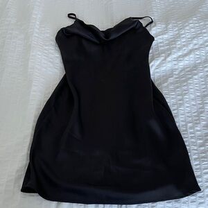 Black Crawl Neck Dress